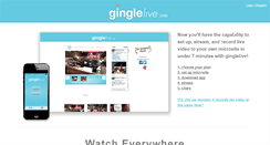 Desktop Screenshot of ginglelive.com