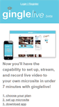 Mobile Screenshot of ginglelive.com