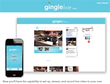 Tablet Screenshot of ginglelive.com
